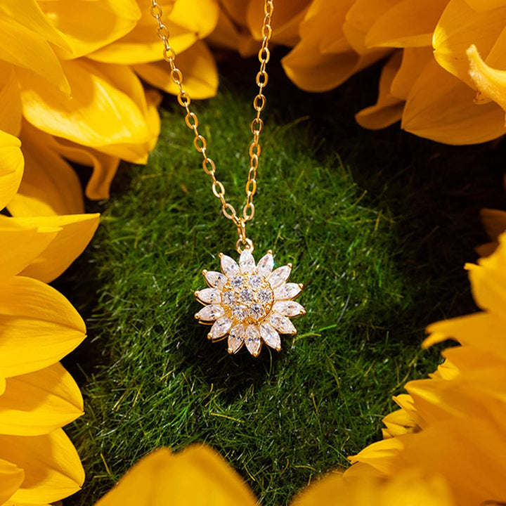 Collana Girasole di Cristallo | CONFEZIONE REGALO INCLUSA!