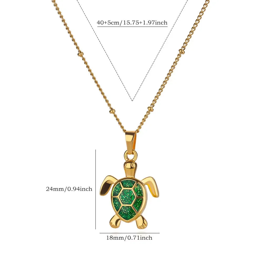 Collana Tartarughe Brillanti | CONFEZIONE REGALO INCLUSA
