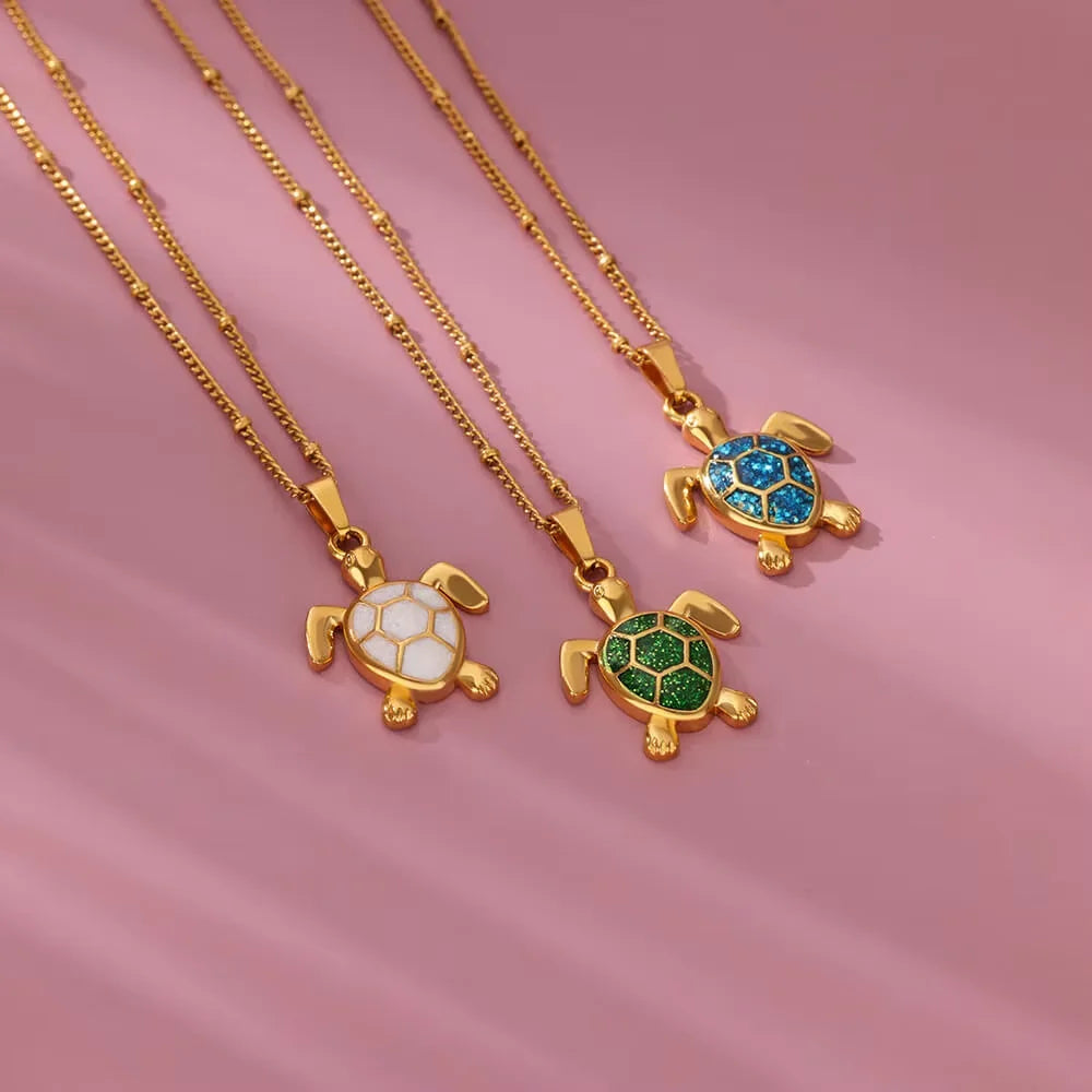 Collana Tartarughe Brillanti | CONFEZIONE REGALO INCLUSA